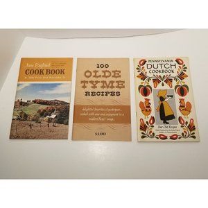 1966 New England Cookbook, 100 Olde Tyme Recipes, Pennsylvania Dutch Cookbook 3